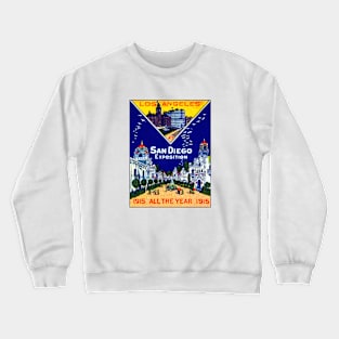 1915 Los Angeles at San Diego Expo Crewneck Sweatshirt